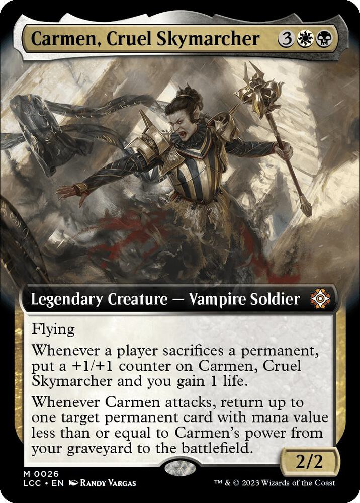 Carmen, Cruel Skymarcher (Extended Art) [Commander: The Lost Caverns of Ixalan] 26