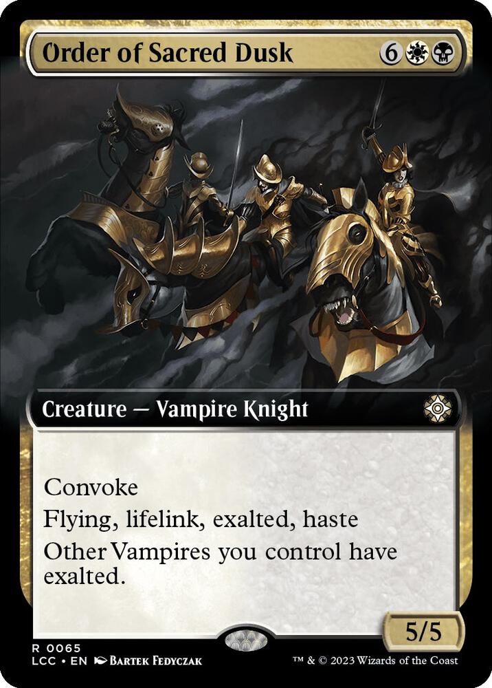 Order of Sacred Dusk (Extended Art) [Commander: The Lost Caverns of Ixalan] 65
