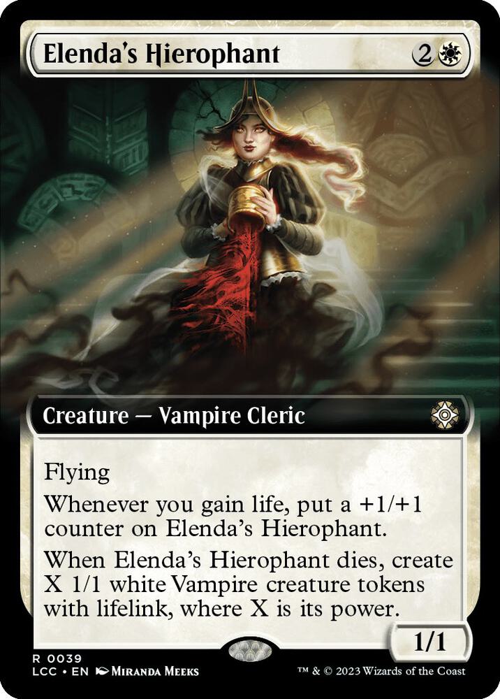 Elenda's Hierophant (Extended Art) [Commander: The Lost Caverns of Ixalan] 39