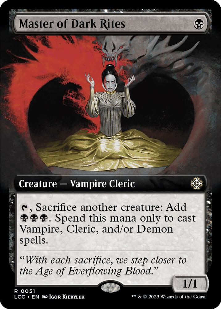 Master of Dark Rites (Extended Art) [Commander: The Lost Caverns of Ixalan] 51