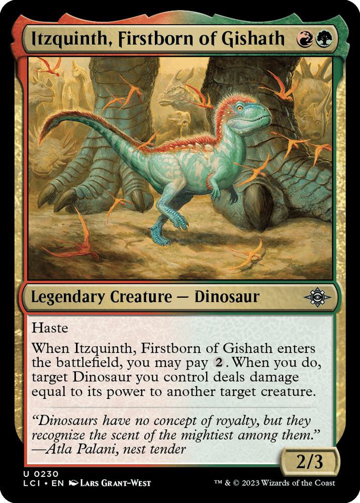 Itzquinth, Firstborn of Gishath [The Lost Caverns of Ixalan] 230