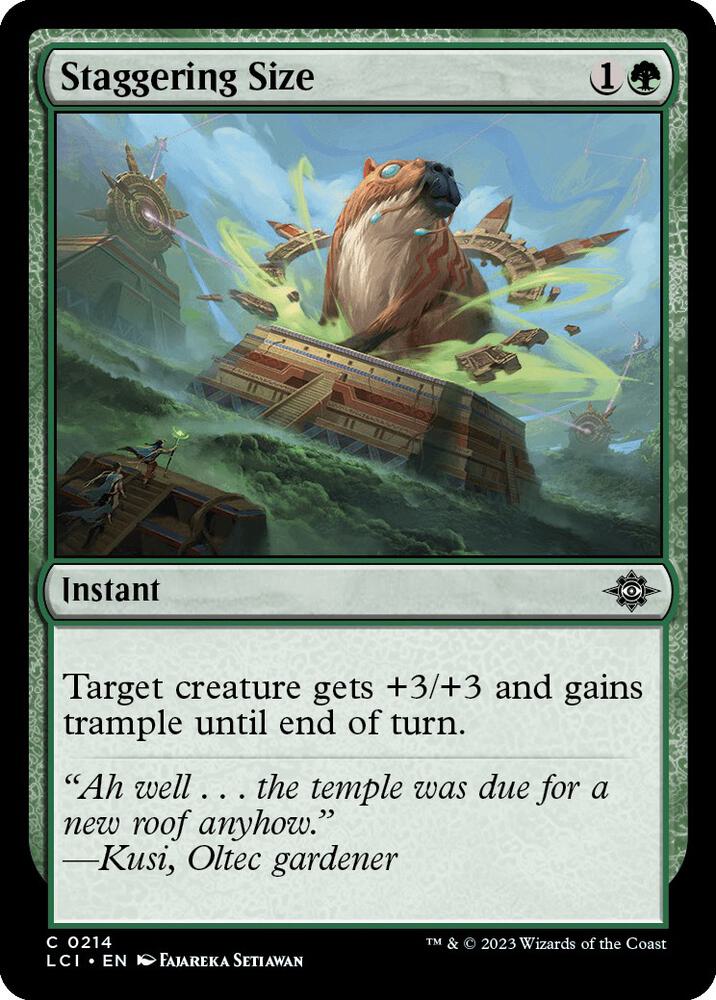 Staggering Size [The Lost Caverns of Ixalan] 214