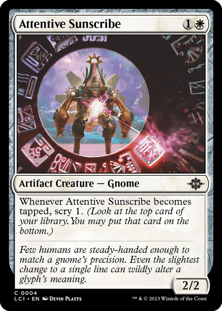 Attentive Sunscribe [The Lost Caverns of Ixalan] 4