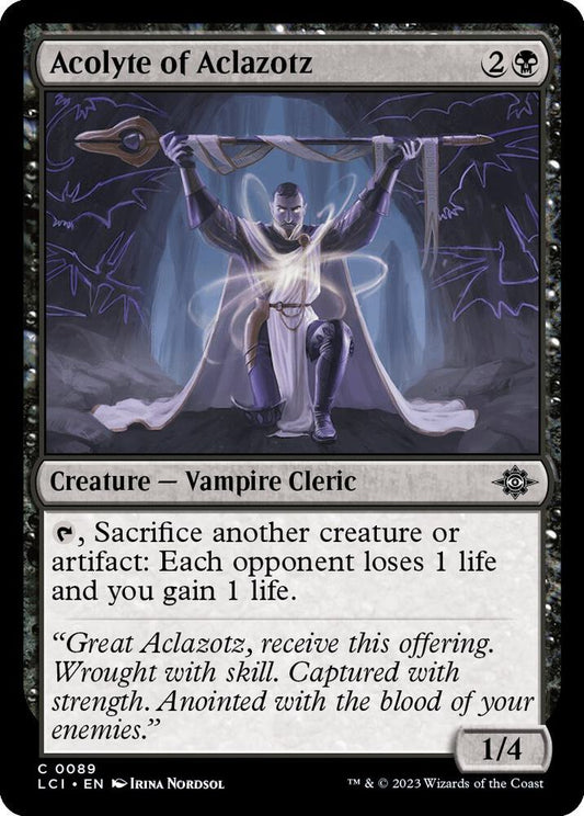 Acolyte of Aclazotz [The Lost Caverns of Ixalan] 89