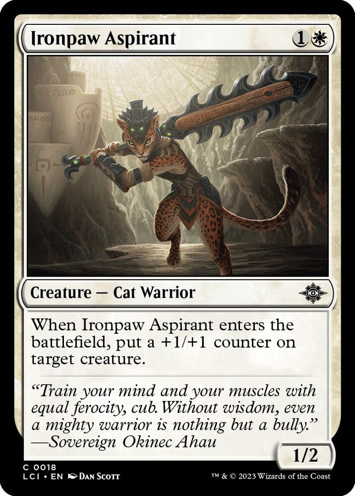 Ironpaw Aspirant [The Lost Caverns of Ixalan] 18