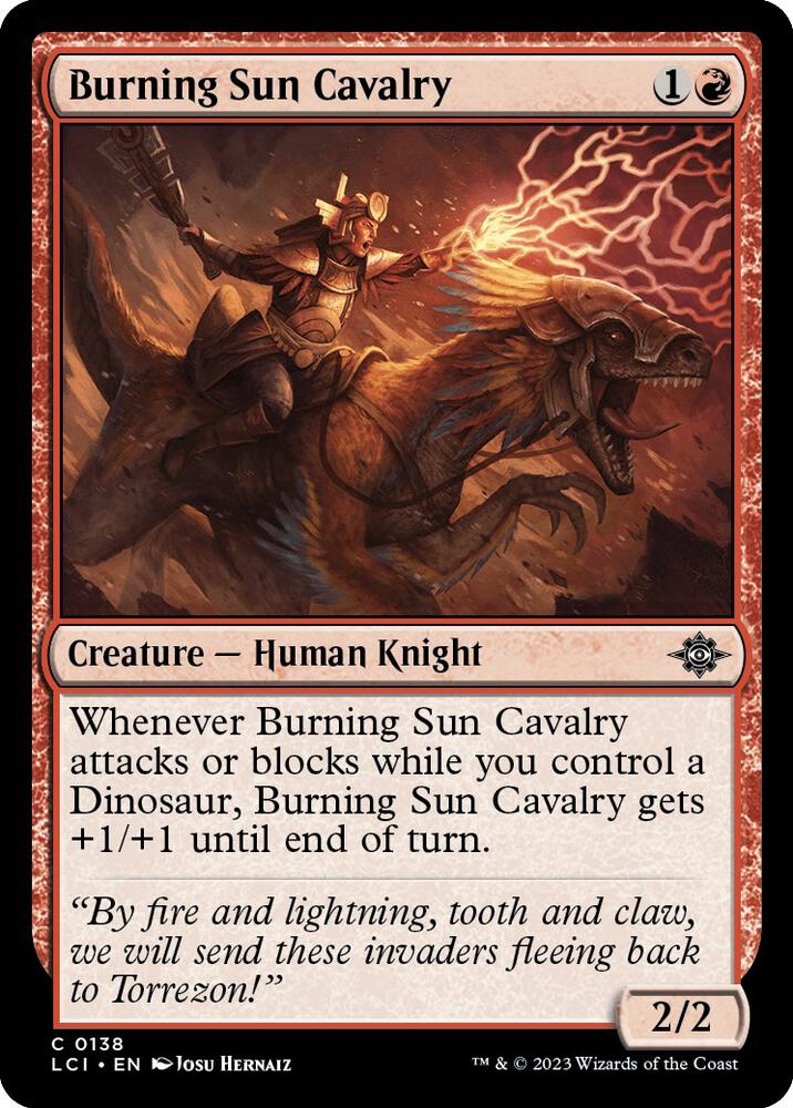 Burning Sun Cavalry [The Lost Caverns of Ixalan] 138