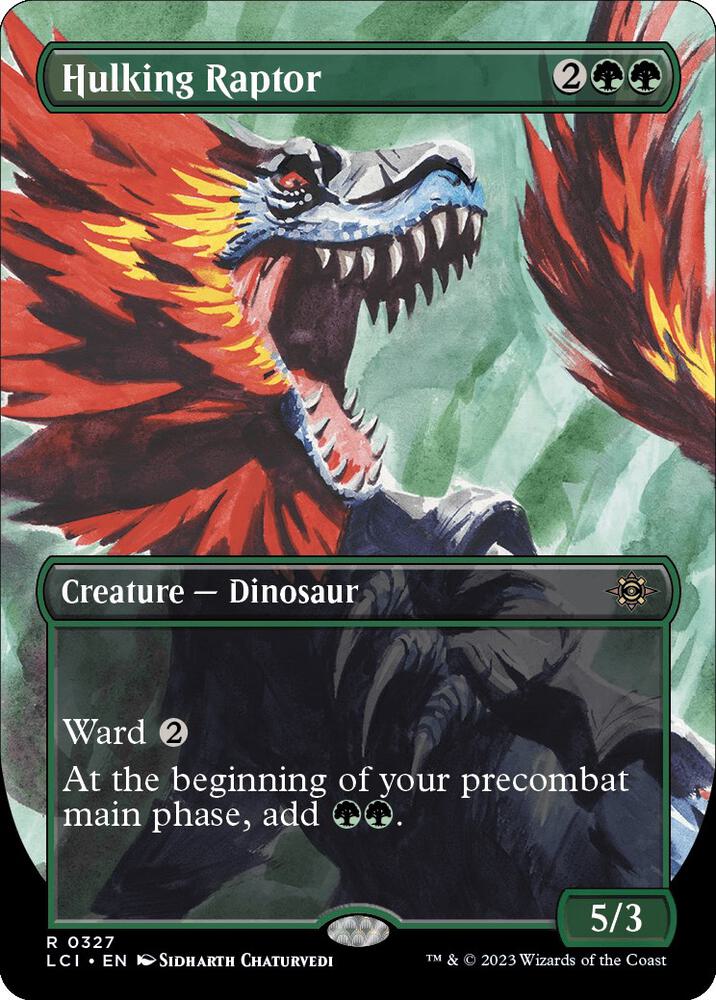 Hulking Raptor (Borderless) [The Lost Caverns of Ixalan] 327