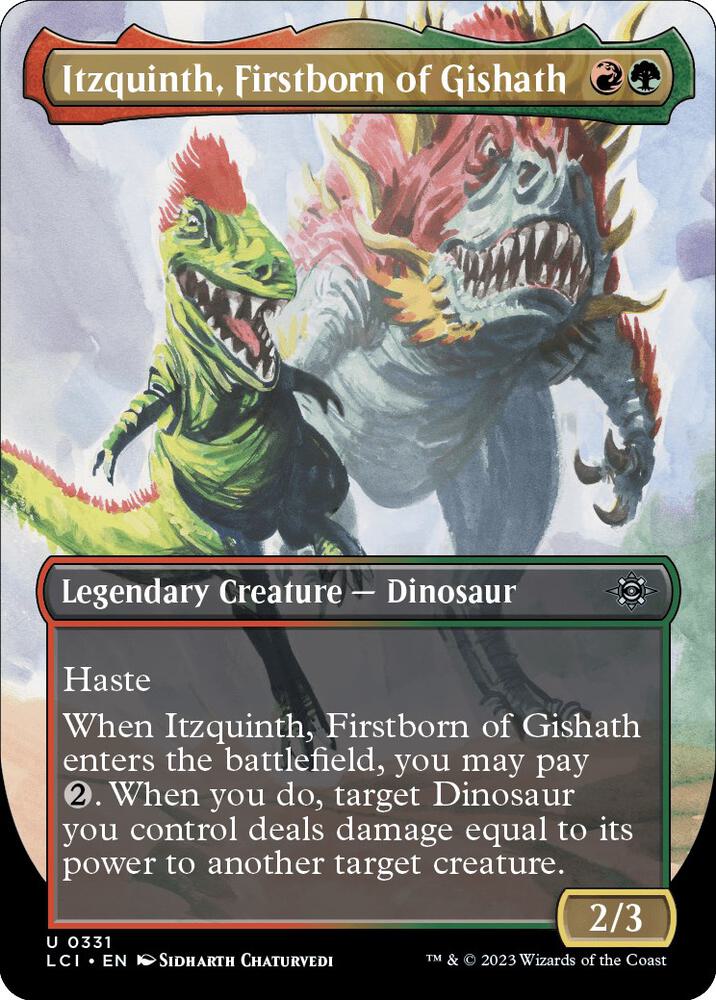 Itzquinth, Firstborn of Gishath (Borderless) [The Lost Caverns of Ixalan] 331
