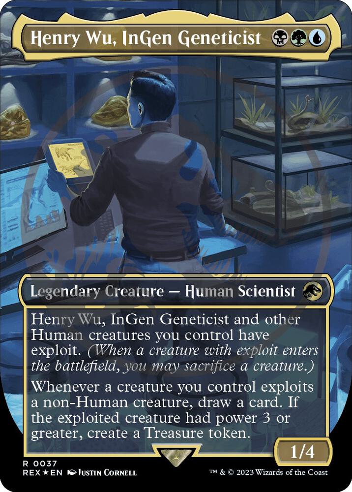 Henry Wu, InGen Geneticist (Borderless) (Emblem) [Universes Beyond: Jurassic World Collection] 37