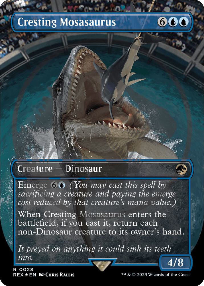 Cresting Mosasaurus (Borderless) (Emblem) [Universes Beyond: Jurassic World Collection] 28