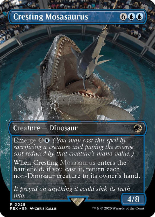 Cresting Mosasaurus (Borderless) (Emblem) [Universes Beyond: Jurassic World Collection] 28