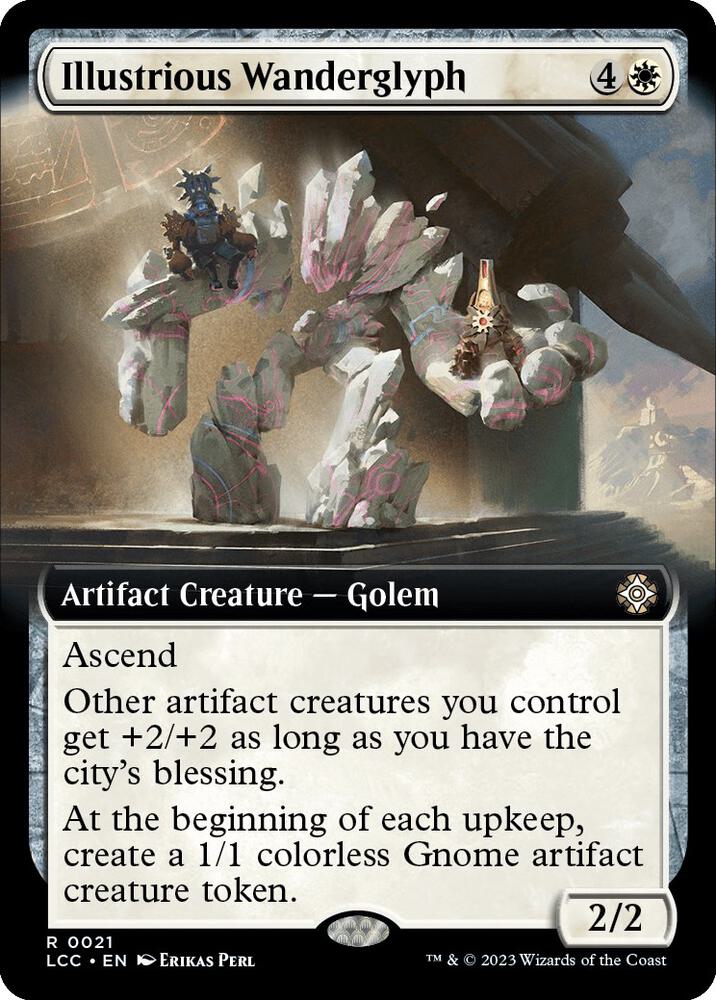 Illustrious Wanderglyph (Extended Art) [Commander: The Lost Caverns of Ixalan] 21