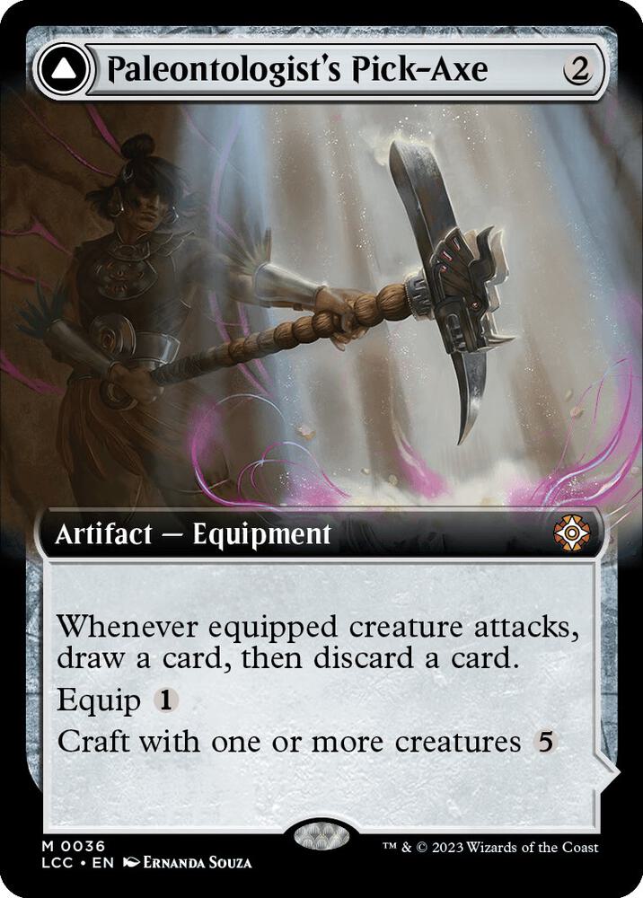 Paleontologist's Pick-Axe (Extended Art) [Commander: The Lost Caverns of Ixalan] 36