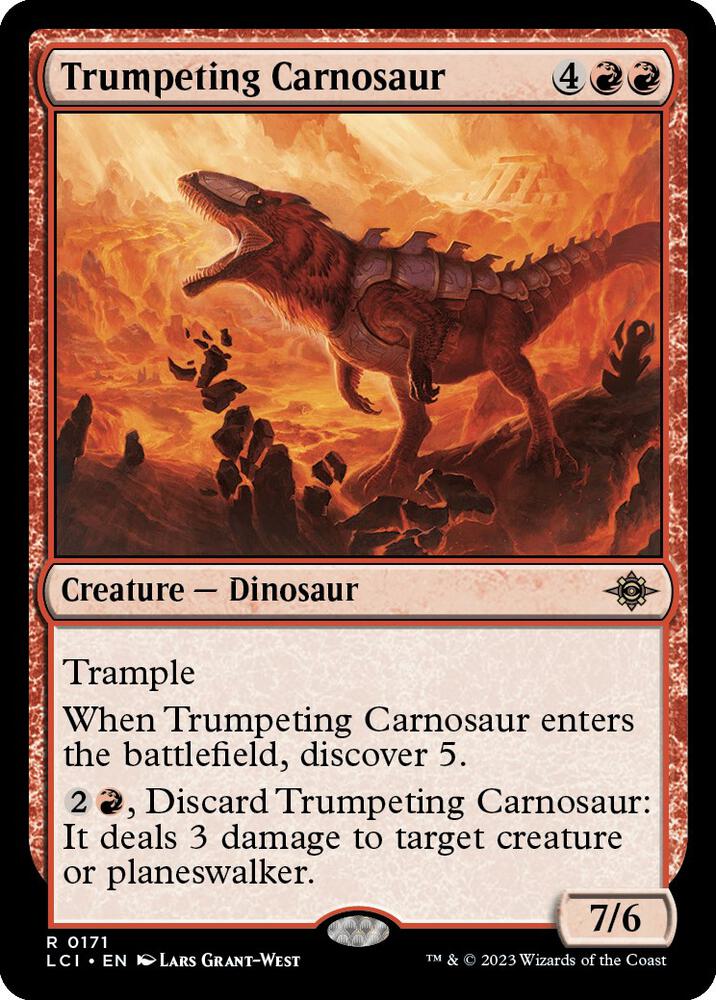 Trumpeting Carnosaur [The Lost Caverns of Ixalan] 171