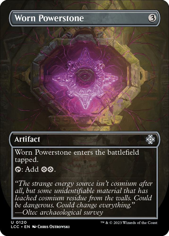 Worn Powerstone (Borderless) [Commander: The Lost Caverns of Ixalan] 120