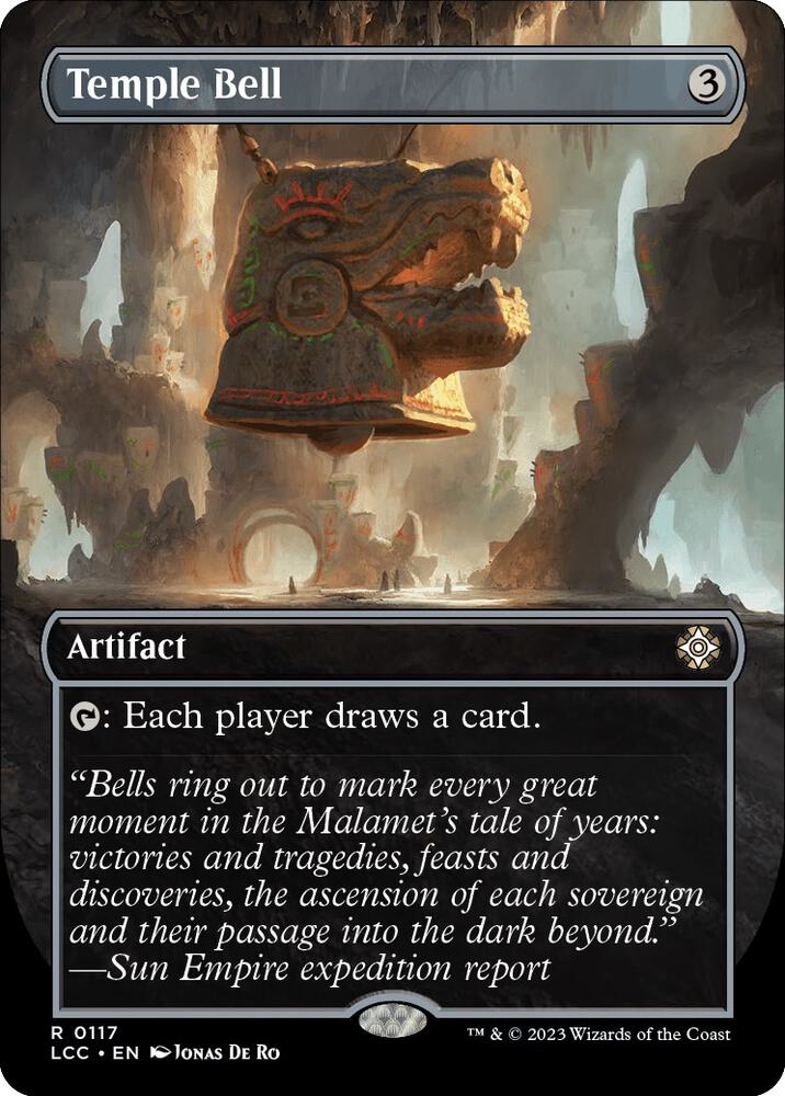 Temple Bell (Borderless) [Commander: The Lost Caverns of Ixalan] 117