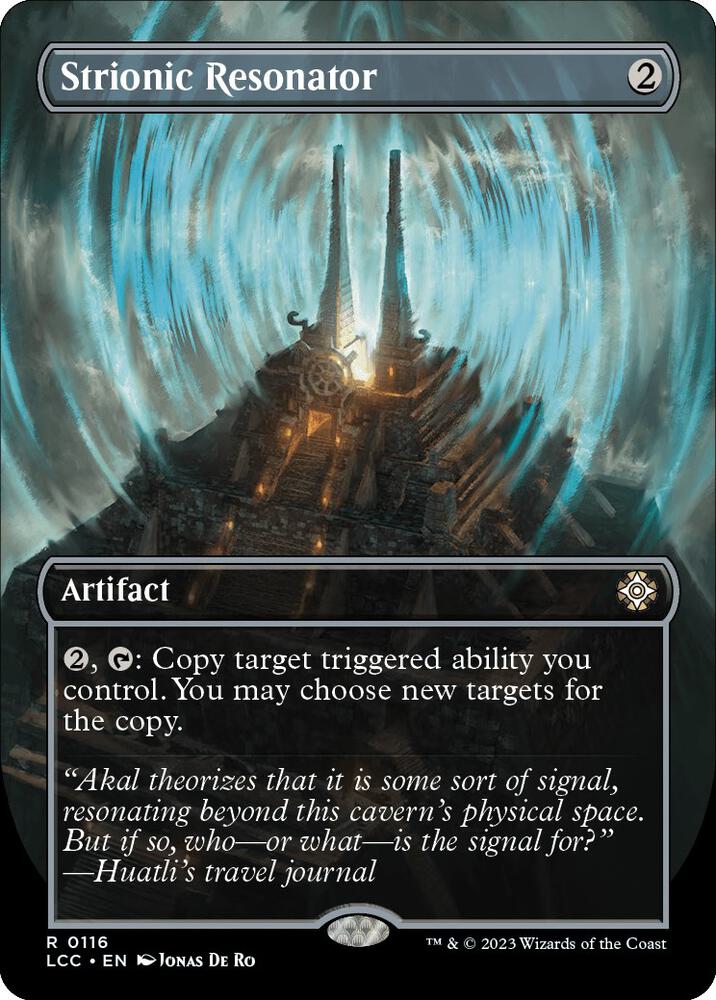 Strionic Resonator (Borderless) [Commander: The Lost Caverns of Ixalan] 116