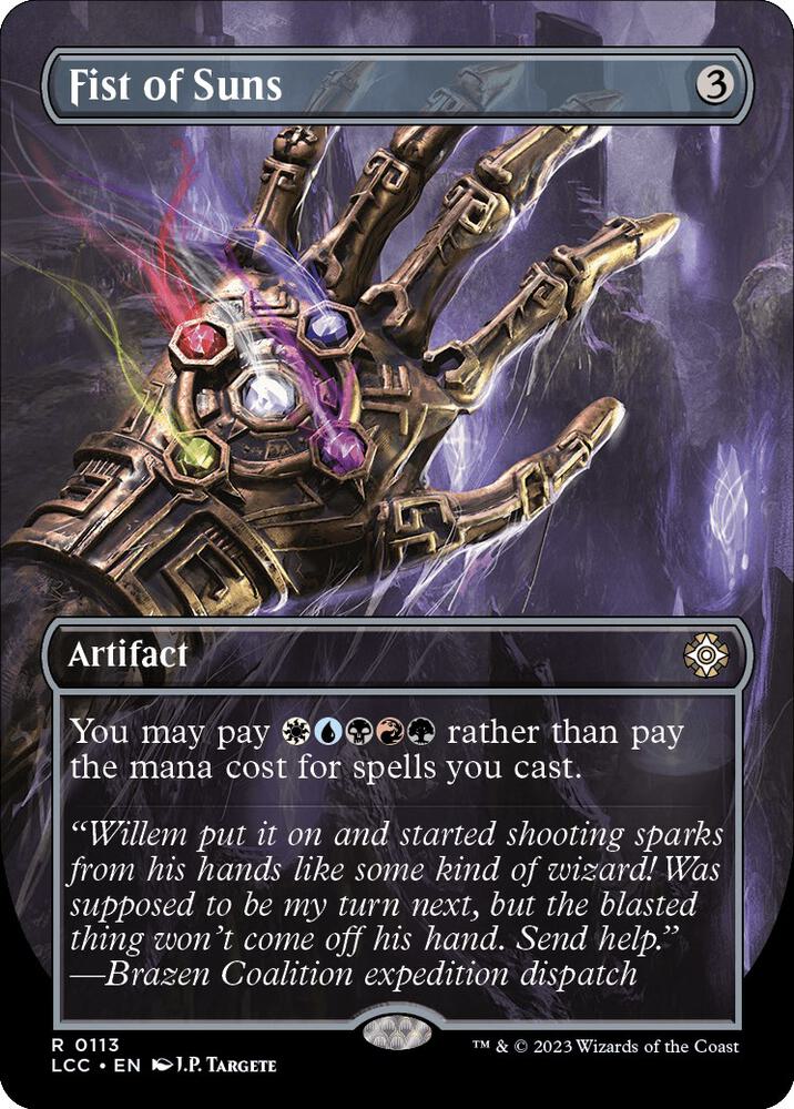 Fist of Suns (Borderless) [Commander: The Lost Caverns of Ixalan] 113