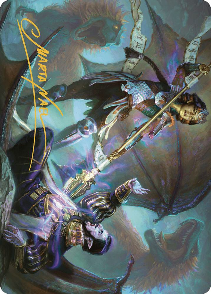 Huatli's Final Strike Art Card (Gold-Stamped Signature) [Art Series: The Lost Caverns of Ixalan] 28