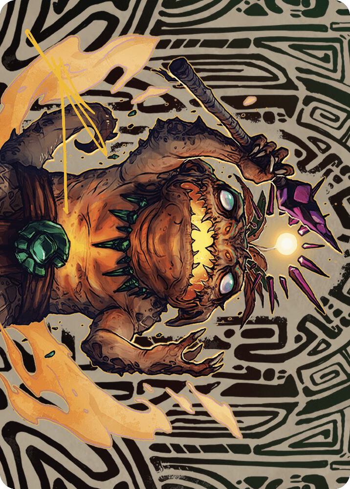 Zoyowa Lava-Tongue Art Card (Gold-Stamped Signature) [Art Series: The Lost Caverns of Ixalan] 54