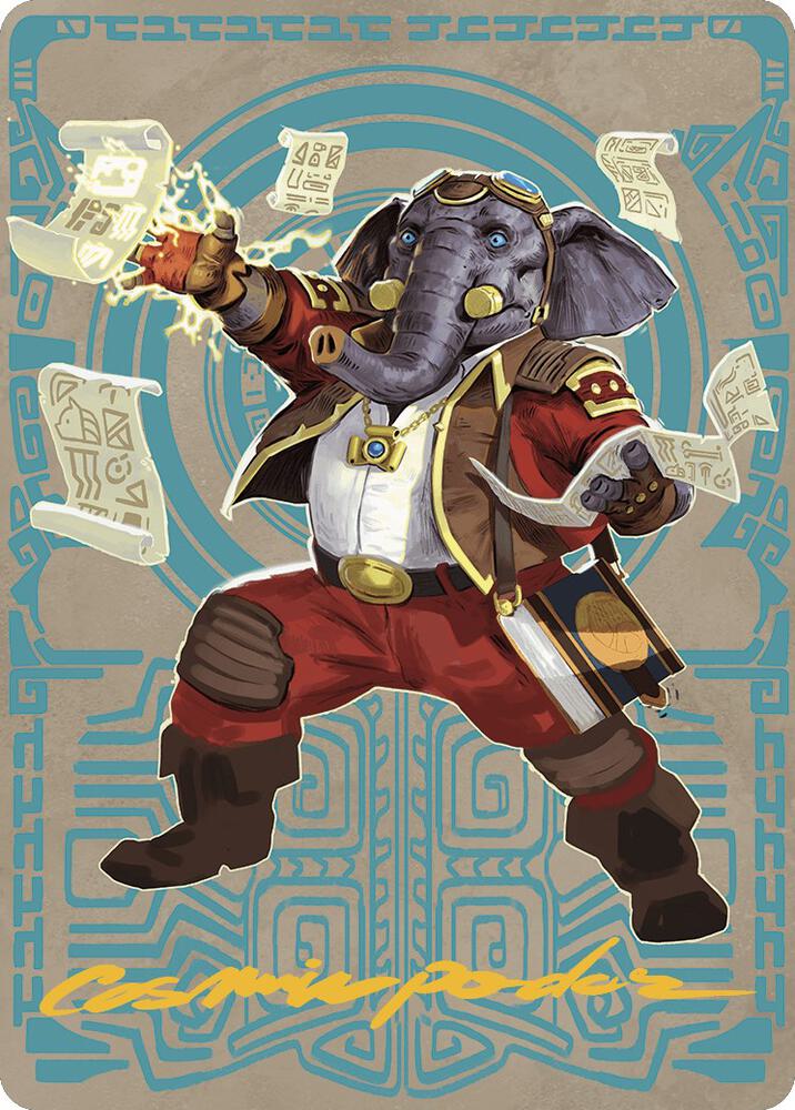 Quintorius Kand Art Card (65/81) (Gold-Stamped Signature) [Art Series: The Lost Caverns of Ixalan] 65