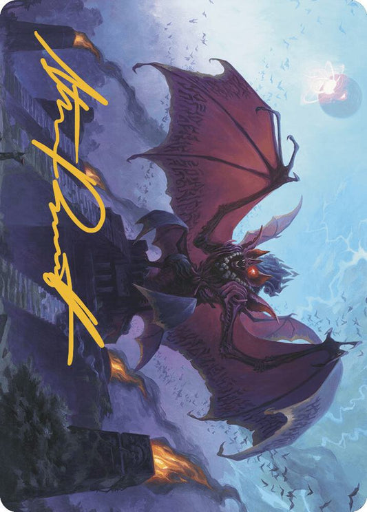 Aclazotz, Deepest Betrayal Art Card (Gold-Stamped Signature) [Art Series: The Lost Caverns of Ixalan] 14