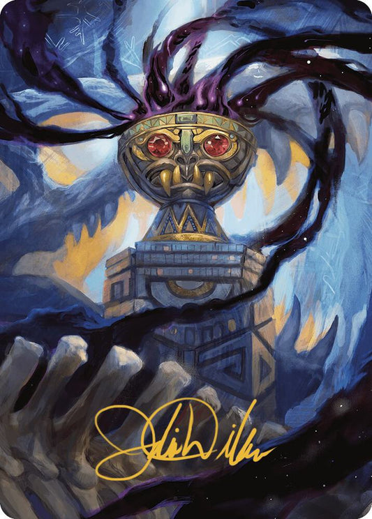 Chalice of the Void Art Card (Gold-Stamped Signature) [Art Series: The Lost Caverns of Ixalan] 79