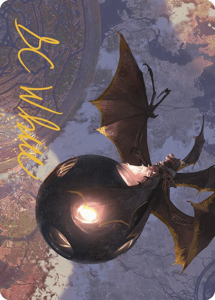 Malicious Eclipse Art Card (Gold-Stamped Signature) [Art Series: The Lost Caverns of Ixalan] 17
