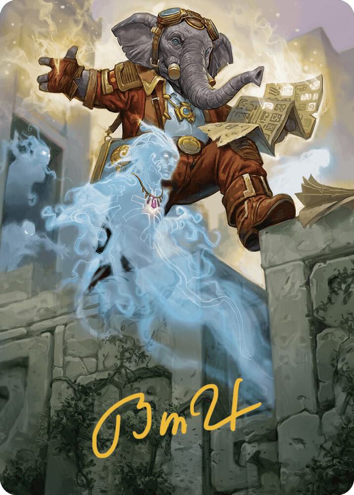 Quintorius Kand Art Card (37/81) (Gold-Stamped Signature) [Art Series: The Lost Caverns of Ixalan] 37
