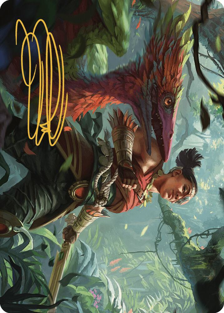 Wayta, Trainer Prodigy Art Card (Gold-Stamped Signature) [Art Series: The Lost Caverns of Ixalan] 71