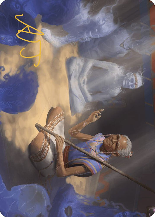 Ancestral Reminiscence Art Card (Gold-Stamped Signature) [Art Series: The Lost Caverns of Ixalan] 9