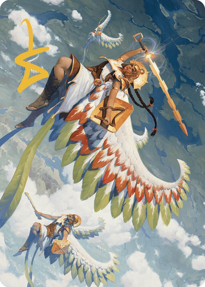 Resplendent Angel Art Card (5/81) (Gold-Stamped Signature) [Art Series: The Lost Caverns of Ixalan] 5
