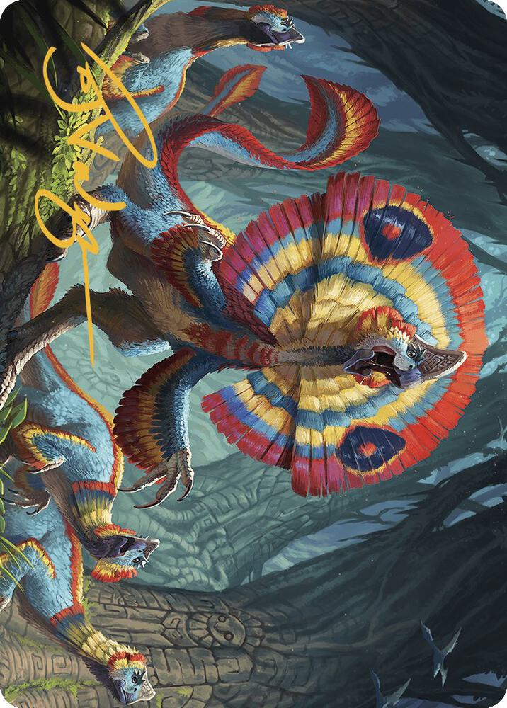 Sunfrill Imitator Art Card (Gold-Stamped Signature) [Art Series: The Lost Caverns of Ixalan] 78