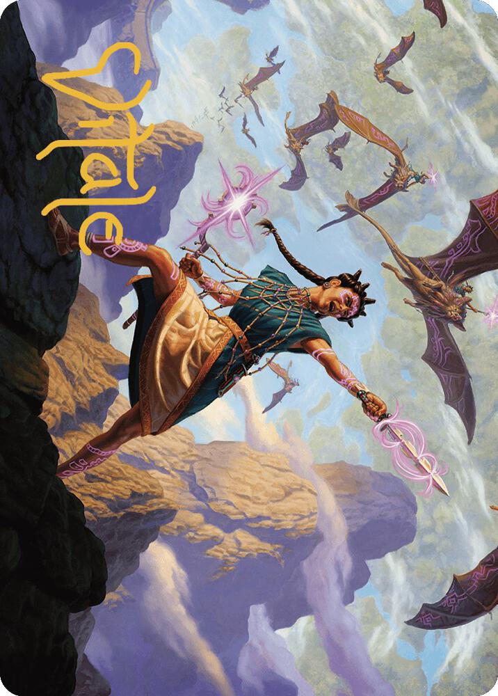 Warden of the Inner Sky Art Card (Gold-Stamped Signature) [Art Series: The Lost Caverns of Ixalan] 7