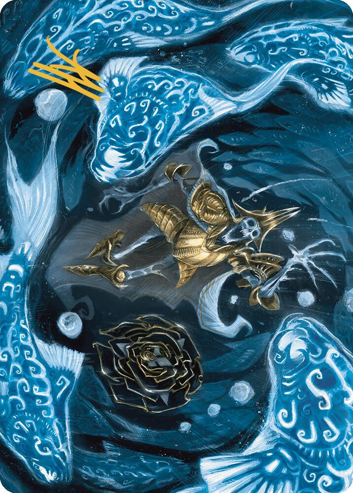 Eaten by Piranhas Art Card (Gold-Stamped Signature) [Art Series: The Lost Caverns of Ixalan] 11