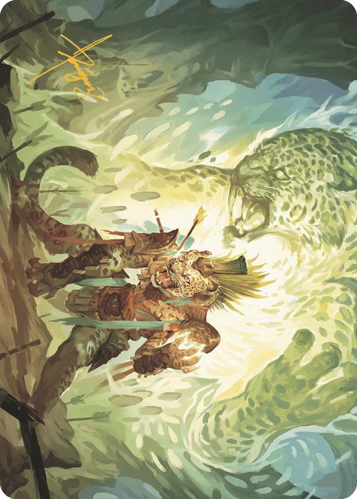 Might of the Ancestors Art Card (Gold-Stamped Signature) [Art Series: The Lost Caverns of Ixalan] 2
