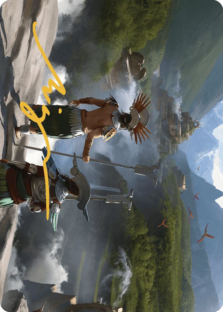 Glimpse the Core Art Card (Gold-Stamped Signature) [Art Series: The Lost Caverns of Ixalan] 25