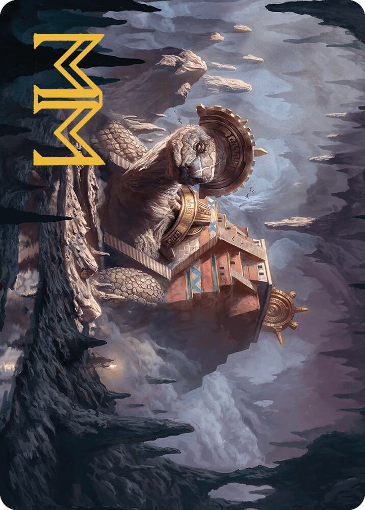 Bedrock Tortoise Art Card (Gold-Stamped Signature) [Art Series: The Lost Caverns of Ixalan] 23