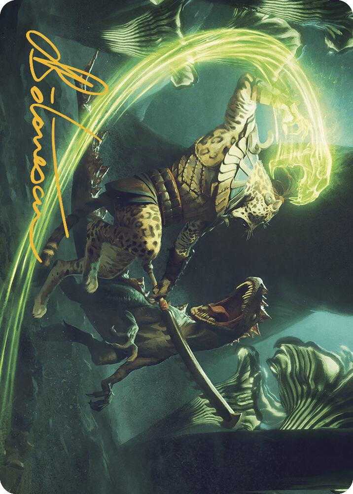 Contest of Claws Art Card (Gold-Stamped Signature) [Art Series: The Lost Caverns of Ixalan] 72