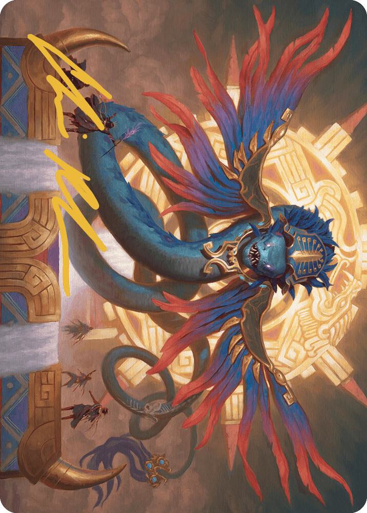 Ojer Pakpatiq, Deepest Epoch Art Card (13/81) (Gold-Stamped Signature) [Art Series: The Lost Caverns of Ixalan] 13