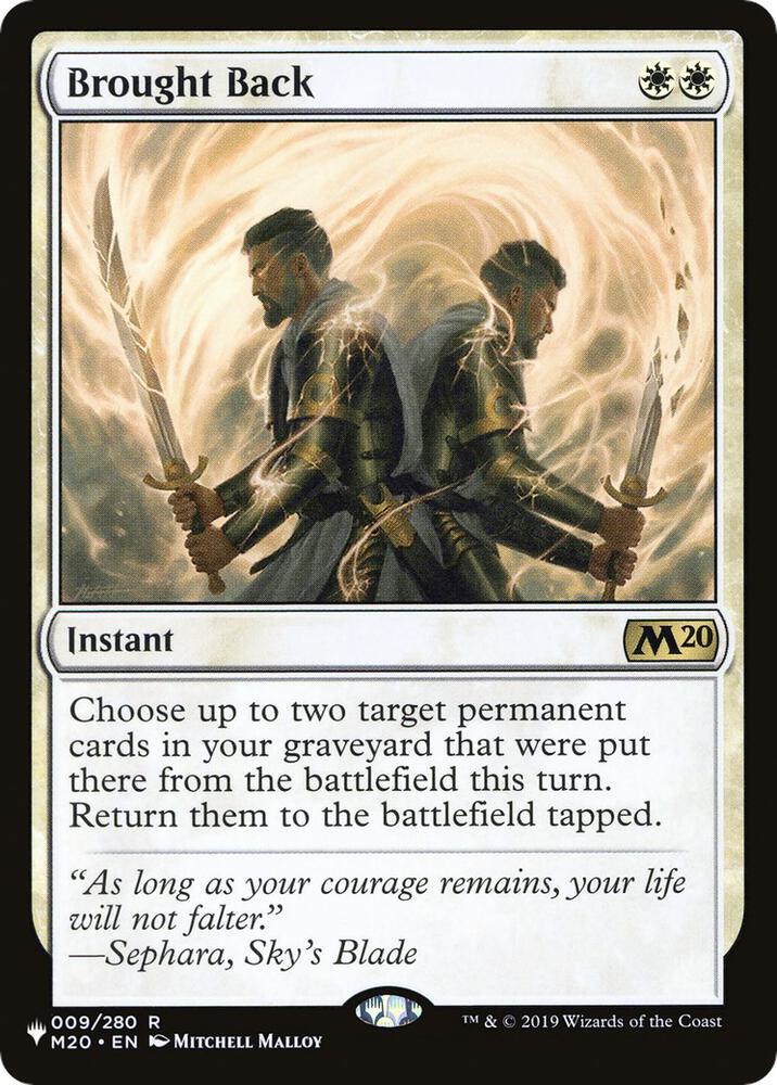 Brought Back [The List Reprints] 009/280