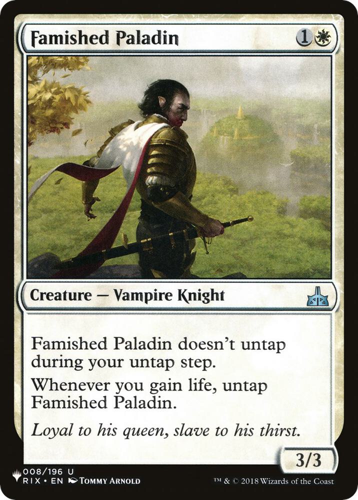 Famished Paladin [The List Reprints] 008/196