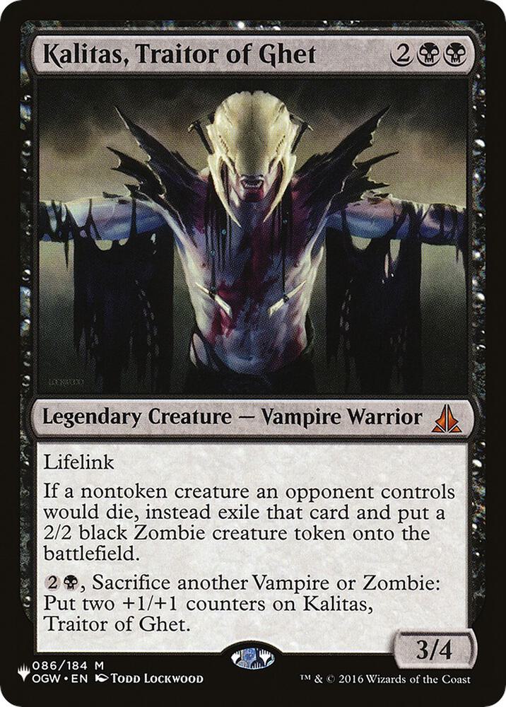 Kalitas, Traitor of Ghet [The List Reprints] 086/184