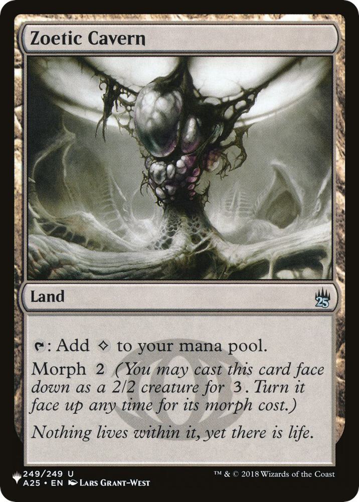 Zoetic Cavern [The List Reprints] 249/249