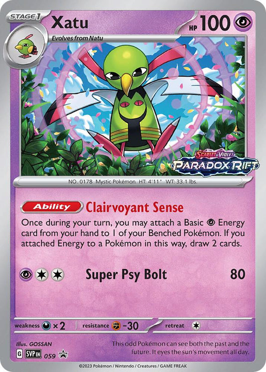 Xatu - 059 (Prerelease) [SV: Scarlet & Violet Promo Cards] 059