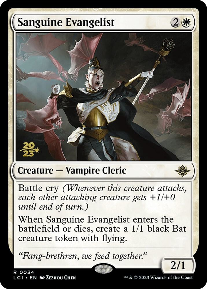 Sanguine Evangelist [Prerelease Cards] 34