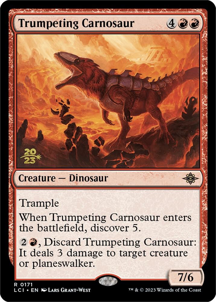 Trumpeting Carnosaur [Prerelease Cards] 171