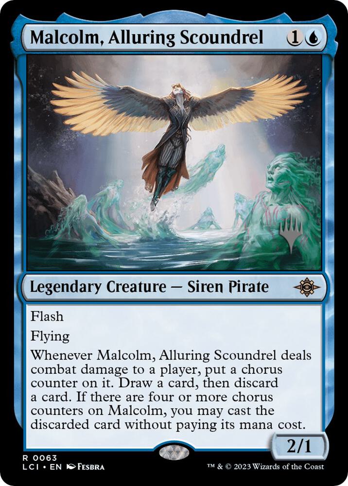 Malcolm, Alluring Scoundrel [Promo Pack: The Lost Caverns of Ixalan] 63