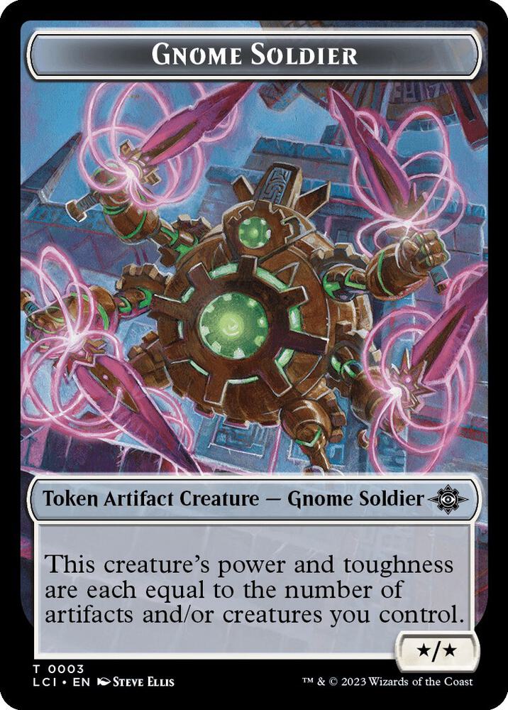 Gnome Soldier Token [The Lost Caverns of Ixalan] 3