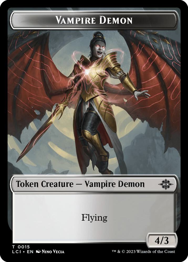 Vampire Demon Token [The Lost Caverns of Ixalan] 15